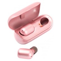 Наушники Firo A2 Pink, Bluetooth стерео-наушники с микрофоном и кейсом для заряд