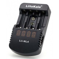 Зарядное устр-во LiitoKala Lii-NL4, Black, 4xAA AAA C Ni-MH Ni-Cd, 18650 26650 L