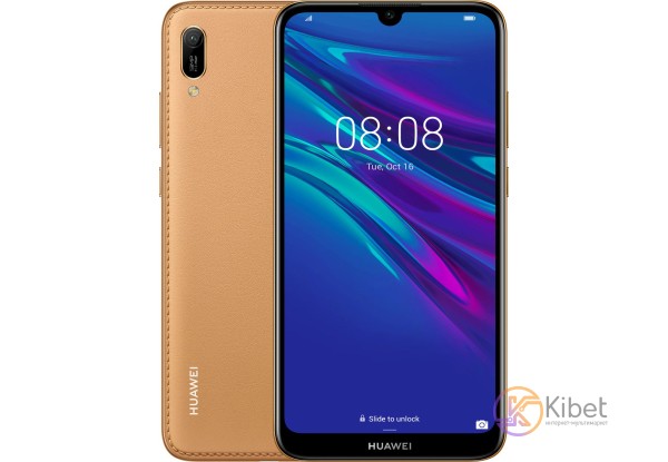 Смартфон Huawei Y6 2019 Brown, 2 Nano-Sim, сенсорный емкостный 6.09' (1560x720)