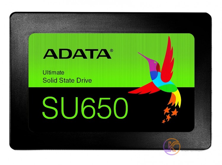 Твердотельный накопитель 256Gb, ADATA Ultimate SU650, SATA3, 2.5', 3D TLC, 520 4
