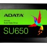 Твердотельный накопитель 256Gb, ADATA Ultimate SU650, SATA3, 2.5', 3D TLC, 520 4