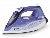 Утюг Vitek VT-1239 White Blue, 2400W, двойное керамическое покрытие, автоматичес