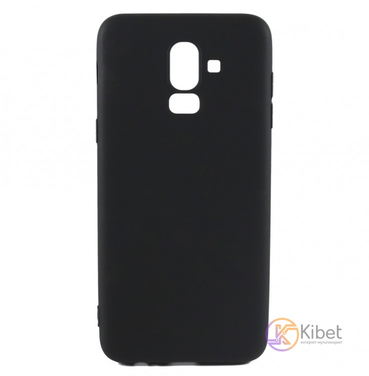 Накладка силиконовая для смартфона Samsung J810 (J8 2018), Soft case matte Black