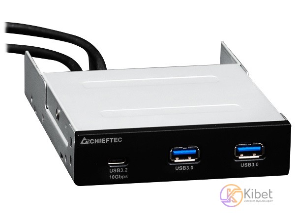 Концентратор USB Chieftec MUB-3003C внутренний 3,5', 1xUSB Type-C 3.1 Gen 2, 2xU