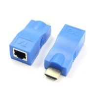 Переходник HDMI (F) - RJ45 (M), Extradigital, Black (KBH1754)