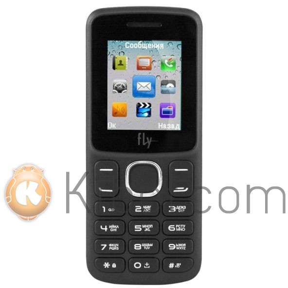 Мобильный телефон FLY FF179 Black, 2 Sim, 1.77' (128х160) TFT, microSD (max 16Gb