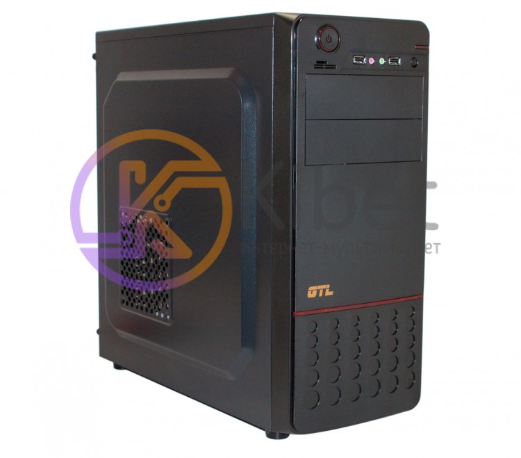 Корпус GTL 933-RD Black, 400W, 120mm, ATX Micro ATX Mini ITX, 2 x 3.5mm, USB