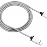 Кабель USB - Lightning, Canyon, Grey, 1 м, 2.4A, Apple MFi стандарт (CNS-MFIC3