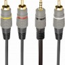 Кабель Audio DC3.5 3RCA mini-jack (M) 3 тюльпана (M) Cablexpert 1.5 м (CCAP-