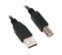 Кабель USB 2.0 (AM) - USB 2.0 (BM), 4.5 м, Black, Maxxter (U-AMBM-15)