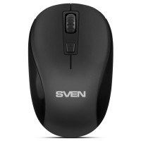 Мышь Sven RX-255W, Black, беспроводная, USB, оптическая, 600 1600 dpi, 3 кнопки,