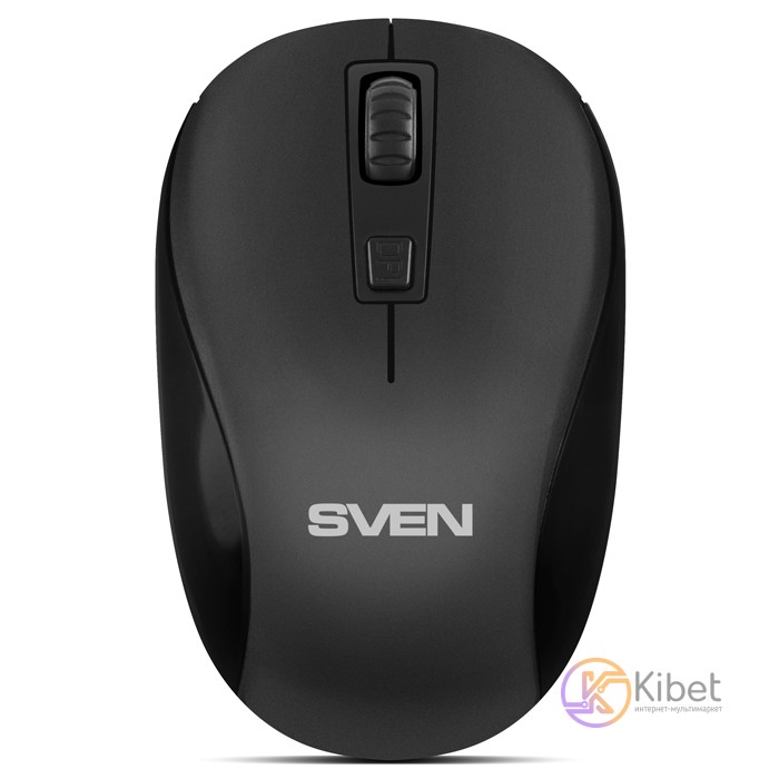 Мышь Sven RX-255W, Black, беспроводная, USB, оптическая, 600 1600 dpi, 3 кнопки,