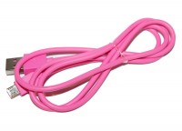 Кабель USB - microUSB, Remax Light, Pink, 1 м (RC-006m)
