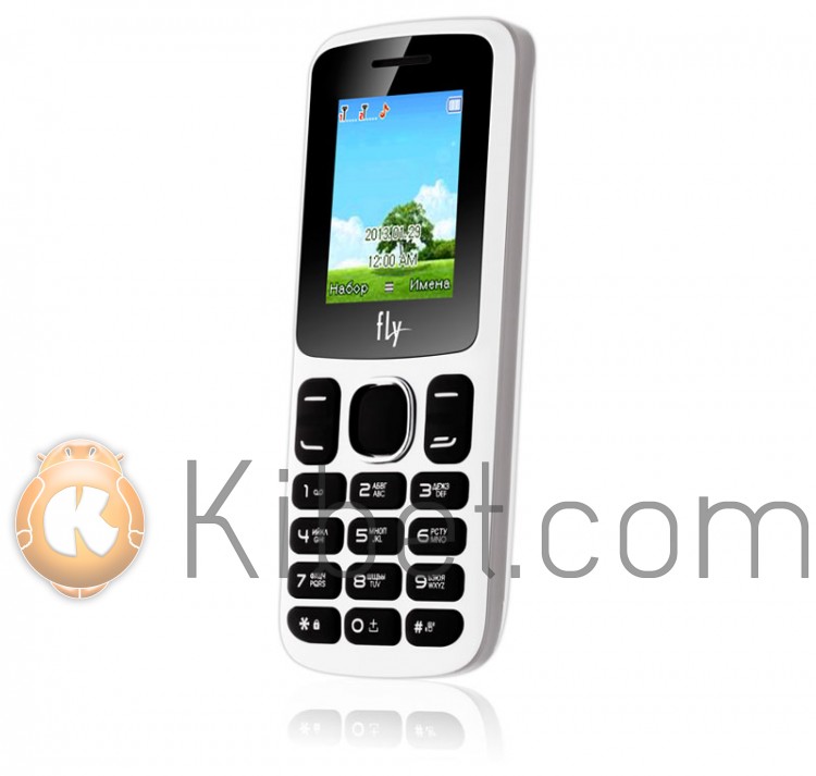 Мобильный телефон FLY FF179 White, 2 Sim, 1.77' (128х160) TFT, microSD (max 16Gb