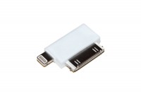 Переходник micro USB - Lightning + iPhone 4 Continent White (ADP-3001WT)