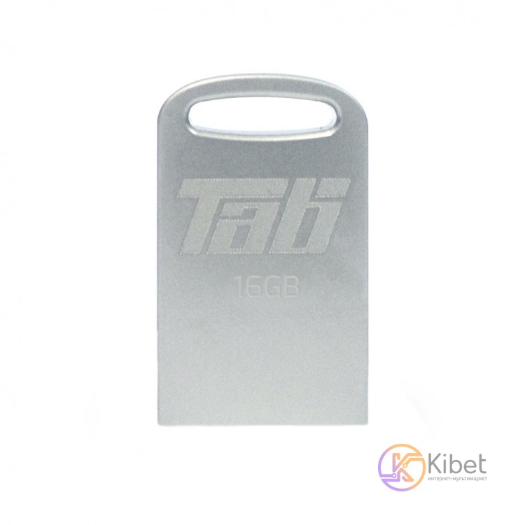 USB 3.1 Флеш накопитель 16Gb Patriot Lifestyle Tab, Silver, металлический корпус