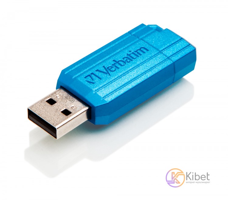 USB Флеш накопитель 32Gb Verbatim PinStripe, Blue (49057)