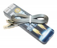 Кабель USB - USB 3.1 Type C, Hoco Steel man, Grey, 1 м (U14)