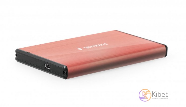 Карман внешний 2.5' Gembird, Pink, USB 3.0, 1xSATA HDD SSD, питание по USB (EE2-