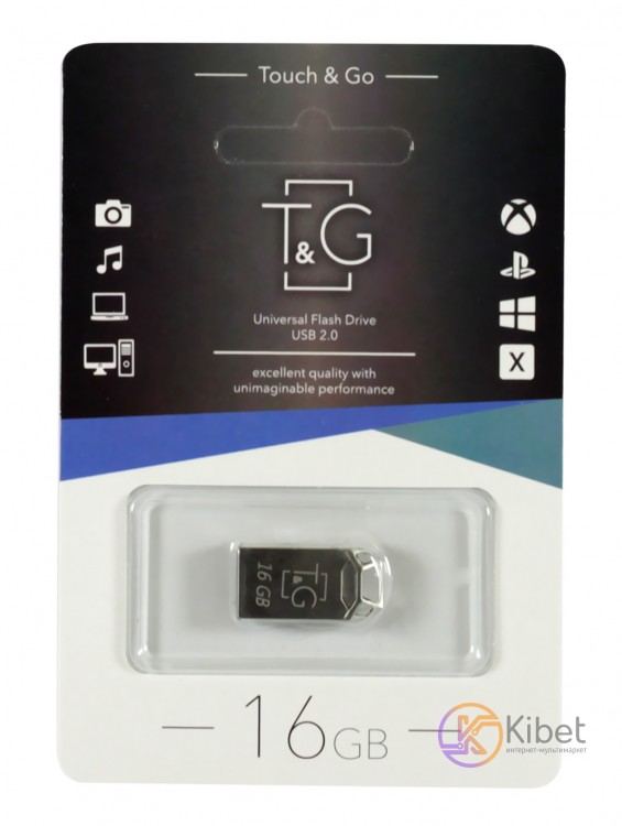 USB Флеш накопитель 16Gb T G 110 Metal series Silver (TG110-16G)