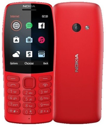 Мобильный телефон Nokia 210 Red, 2 MiniSim, 2,4' (320x240) TFT, microSD (max 32G