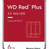 Жесткий диск 3.5' 6Tb Western Digital Red Plus, SATA3, 128Mb, 5640 rpm (WD60EFZX