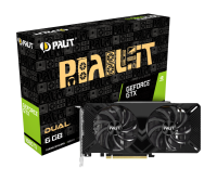 Видеокарта GeForce GTX 1660 Ti, Palit, Dual, 6Gb DDR6, 192-bit, DVI HDMI DP, 177