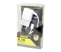 Сетевое зарядное устройство Prizm, White, 2.1A, кабель USB - microUSB, 2xUSB