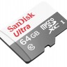 Карта памяти microSDXC, 64Gb, Class10 UHS-I, SanDisk Ultra Light, без адаптера (