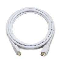 Кабель HDMI - HDMI 1 м Cablexpert White, V2.0, позолоченные коннекторы (CC-HDMI4