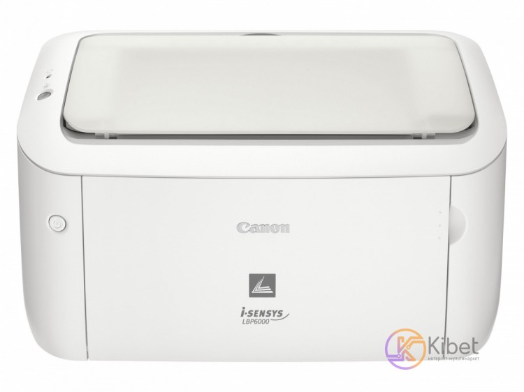 Принтер лазерный ч б A4 Canon LBP-6000 (4286B002), White, 600x600 dpi, до 18 стр