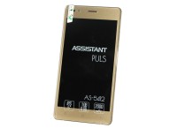 Смартфон Assistant AS-5412 Gold, 2 Sim, сенсорный емкостный 5' (854x480) IPS, SC