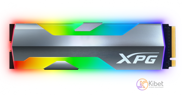 Твердотельный накопитель M.2 1Tb, ADATA XPG Spectrix S20G RGB, PCI-E 4x, 3D TLC,