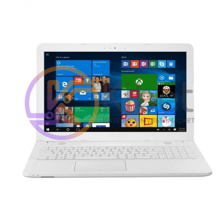 Ноутбук 15' Asus X541NA-GO010 White, 15.6' глянцевый LED HD (1366x768), Intel Ce