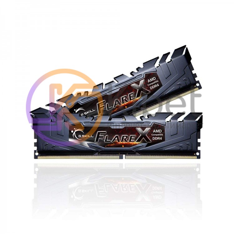 Модуль памяти 8Gb x 2 (16Gb Kit) DDR4, 3200 MHz, G.Skill Flare X, Black, 14-14-1