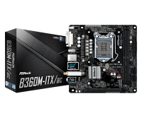 Материнская плата 1151 (B360) AsRock B360M-ITX ac, B360, 2xDDR4, Int.Video(CPU),
