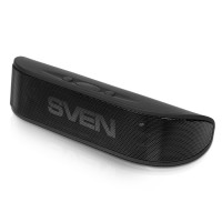 Колонка портативная 2.0 Sven PS-70BL Black, 2 x 3 Вт, пластиковый корпус, Blueto