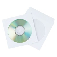 Конверт для 1 CD DVD, бумажный, с окошком, 1000 шт