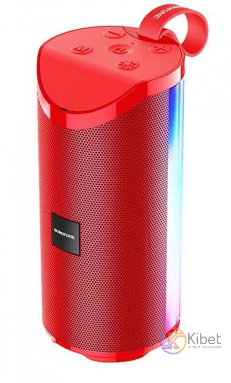 Колонка портативная 2.0 Borofone BR5, Red, 2 x 5 Вт, Bluetooth, MicroSD, FmRadio
