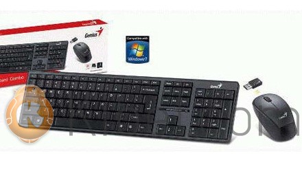 Комплект Genius SlimStar 8000ME Black, Optical, Wireless, клавиатура+мышь