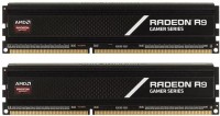 Модуль памяти 8Gb x 2 (16Gb Kit) DDR4, 3000 MHz, AMD Radeon R9 Gamer, Black, CL1