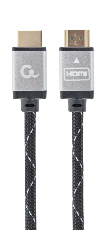 Кабель HDMI - HDMI, 1.5 м, Black Gray, V2.0, Cablexpert, позолоченные коннекторы