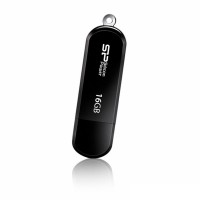USB Флеш накопитель 16Gb Silicon Power LuxMini 322 Black 20 8Mbps SP016GBUF2