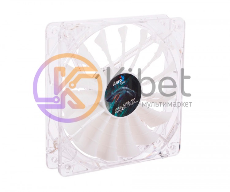 Вентилятор 120 mm Aerocool Shark Fan 120мм (Great White) LED Retail