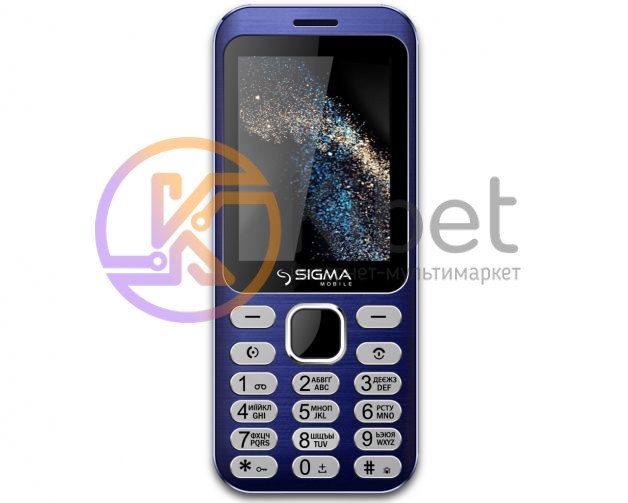 Мобильный телефон Sigma X-Style 33 Steel Blue, 2 Sim, дисплей 2.8' цветной (240x