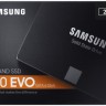 Твердотельный накопитель 2Tb, Samsung 860 Evo, SATA3, 2.5', TLC, 550 520 MB s (M