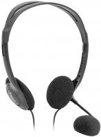 Наушники Defender Aura 102, Black, 2x3.5-мм, микрофон, регулятор громкости на ка