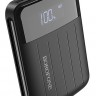Универсальная мобильная батарея 10000 mAh, Borofone BT21, Black, 2xUSB, 2A