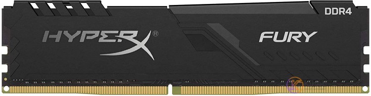 Модуль памяти 16Gb DDR4, 3733 MHz, Kingston HyperX Fury, Black, 19-23-23, 1.35V,
