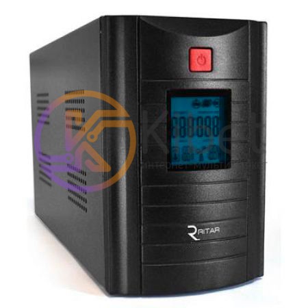 ИБП Ritar RTM3000 (1800W) Proxima-D Q1, LCD, AVR, 4st, 3xSCHUKO socket, metal Ca
